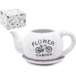 КАШПА ЧАЙНИК С ЧИНИЙКА flower ЛИЛАВО С БЯЛО (02-23484/2)
