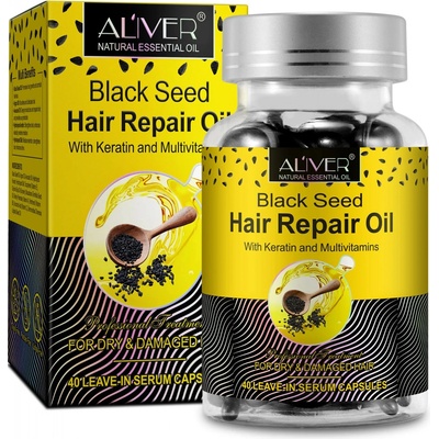 Aliver Black Seed Hair Repair Oil Capsules olejové kapsule na vlasy 40 ks