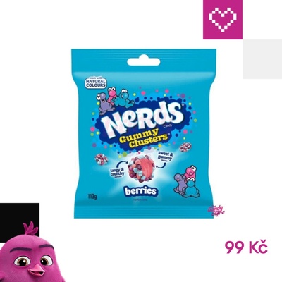 Nerds Clusters Lesní plody 113 g