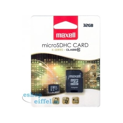 Maxell microSDHC 32GB class 10 + adapter 854718