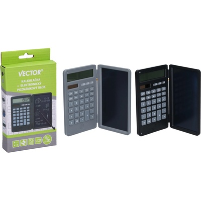 UNIPAP Kalkulačka W046927 + elektronický poznámkový blok VECTOR 586650