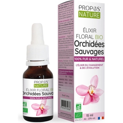 Propos Nature Стрес и добро настоение - Флорален еликсир от Орхидея БИО, капки, 15 ml Propos’Nature (750338 (ORCHIDEE15ML) PN)