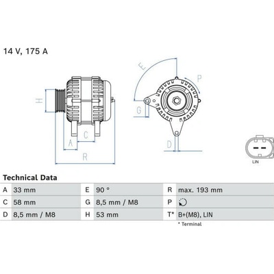 generátor BOSCH 0 986 081 850