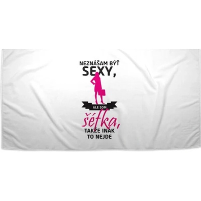 Sablio Uterák Neznášam byť sexy ale som Šéfka 70 x 140 cm
