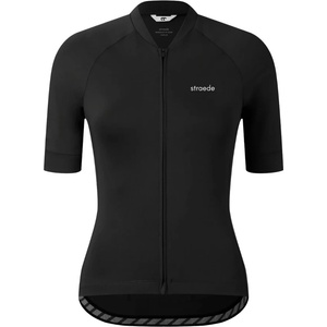 straede Дамска фланелка с къс ръкав за колоездене straede Women's Kaern Jersey Cycling jersey - Black - размер XL (156-3075-0115)