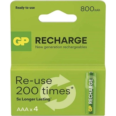 GP Recharge 800 mAh AAA 4ks B27184