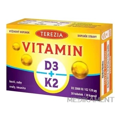 Terezia Vitamin D3+K2 30 tabliet