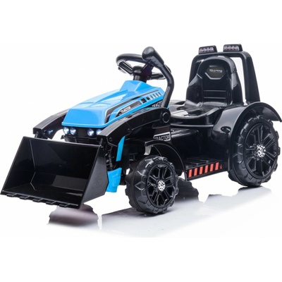 mamido Detský elektrický traktor G320 s radlicou modrý