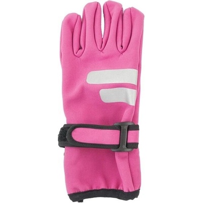 Pidilidi rukavice dívčí softshellové prstové PD1126-03, růžová