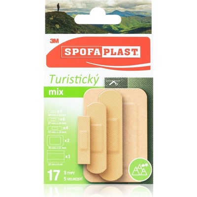 3M Spofaplast Turistický mix náplasti na ošetření drobných poranění 17 ks