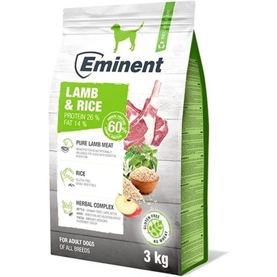 Tekro Eminent Dog Lamb & Rice NEW 3 kg