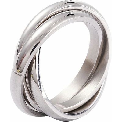 Nefertitis Dámský ocelový prsten Silver Trinity NF55960