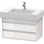 Duravit Ketho - Шкафче за умивалник 48x80x46 см, 2 чекмеджета, лъскаво бяло KT664002222 (KT664002222)
