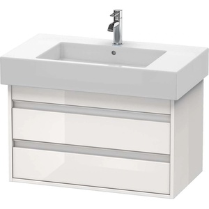 Duravit Ketho - Шкафче за умивалник 48x80x46 см, 2 чекмеджета, лъскаво бяло KT664002222 (KT664002222)