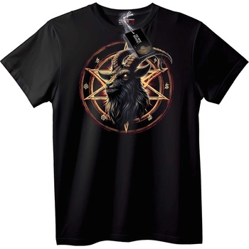 NOONEBRAND Тениска Baphomet с пентаграм - XXS, White