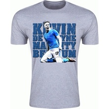 Gildan Manchester City Kevin De Bruyne tričko šedé pánske