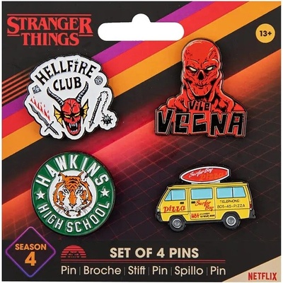 Cinereplicas set 4 ks odznakov Stranger Things 4. séria