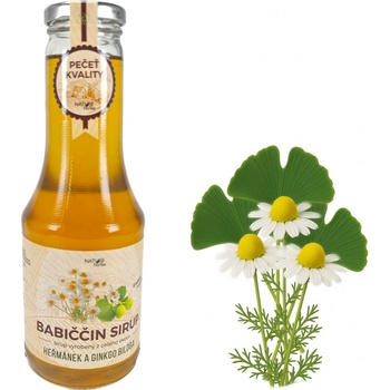 Babiččin bylinný sirup Heřmánek & Ginkgo 0,5 l