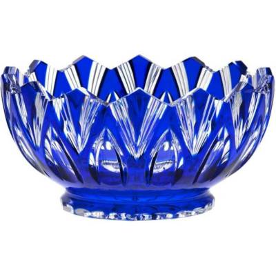 Bohemia Crystal Mísa Lotos modrá 205 mm