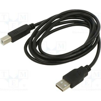 ART KABUSB2 AB 3M AL-OEM-101 USB 2.0 USB A vidlice USB B vidlice 3m černý