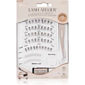 KISS Lash Atelier Desing Kit лепящи снопчета мигли с лепило 02