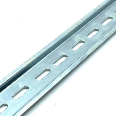 Tracon electric Montážní DIN lišta perforovaná 1000mm 35/7.5mm, l=1000mm – Zboží Mobilmania