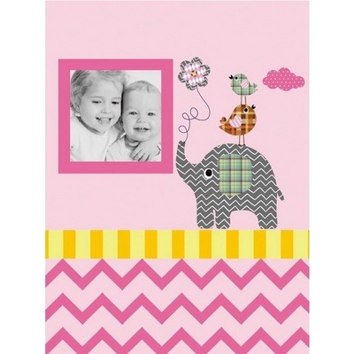 FANDY album samolep dětské ZIG ZAG 22,5x28cm 40s, růžové