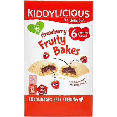 Kiddylicious Koláčiky s jahodovou náplňou 6 x 22 g