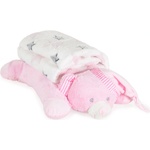 Cangaroo Бебешко одеяло с възглавница Cangaroo - Sleepy Bear, 90 х 75 cm, Розово (111960) - kindermarket