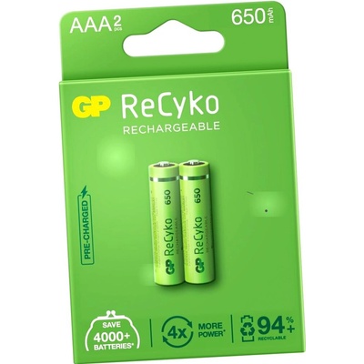 GP ReCyko AAA 650mAh 2ks 1032122060