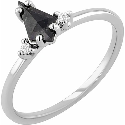 Eppi Zlatý prsteň s kite salt and pepper diamantom Hanna R46234