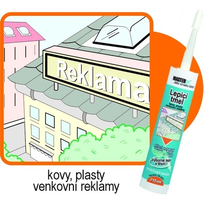 Mastersil Lepící tmel 315 ml čirá