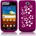 Samsung Galaxy W i8150 Flora Силиконов Калъф Розов + Протектор