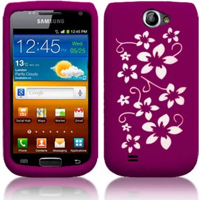 Samsung Galaxy W i8150 Flora Силиконов Калъф Розов + Протектор
