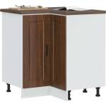 vidaXL Кухненски ъглов шкаф Porto, кафяв дъб, инженерно дърво (853994)
