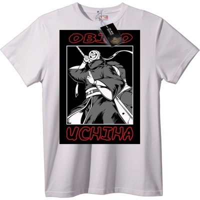 NOONEBRAND Тениска Obi Uchiha от Anime - L, White
