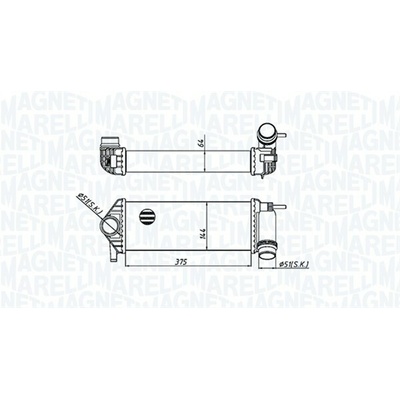 Chladič plniaceho vzduchu MAGNETI MARELLI 351319205510