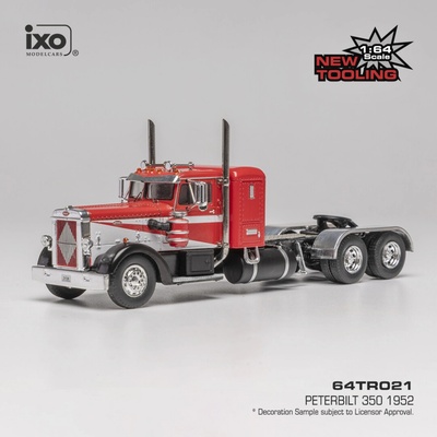IXO Peterbilt 350 (1952) Červená/Bílá 1:64