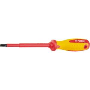 MTX Отвертка Insulated, SL4, 0 х 100 mm, до 1000 V, двукомпонентна дръжка MTX PROFESSIONAL