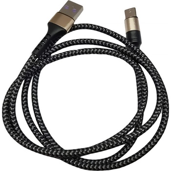 Microcig Rychlonabíjecí kabel USB-C 5A 1m Gold opletený