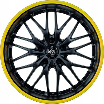 Barracuda Voltec T6 10x20 5x112 ET45 matt black trim yellow