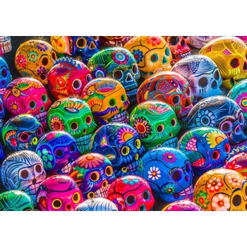 Enjoy - Puzzle Colorful Skulls - 1 000 piese