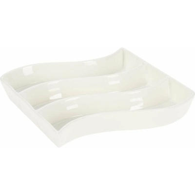 H&L A417-00-00 Porcelánová miska na olivy Wave biela