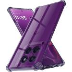 Techsuit Калъф за Motorola Edge 60 Pro - Techsuit - Удароустойчив Clear Silicone - Опушено Черен (KF2351235)