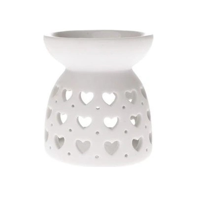 Porcelánová arómalampa Luminary biela, 7,7 x 9 cm