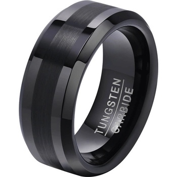 Steel Edge Pánský prsten wolfram SETCR014
