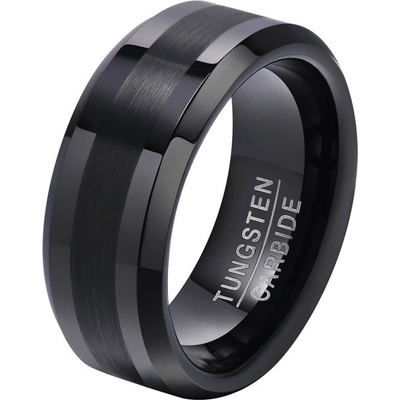 Steel Edge Pánský prsten wolfram SETCR014