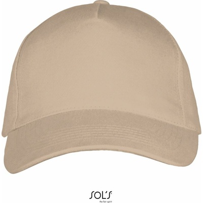 SOL'S Long Beach 5 panelová sandwich hnedá beige