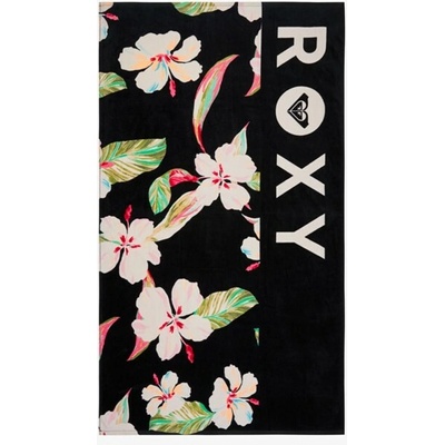 Roxy osuška Cold Water Printed Anthracite Spring Charming KVJ5 80 x 160 cm