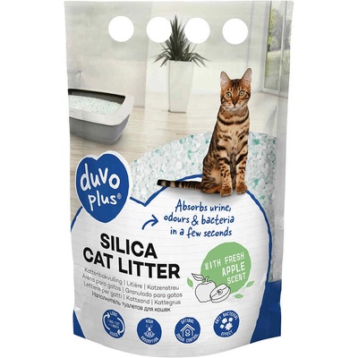 Duvoplus Cat litter Premium Silica - Премиум силиконова тоалетна за котки с аромат на ябълка 5л
